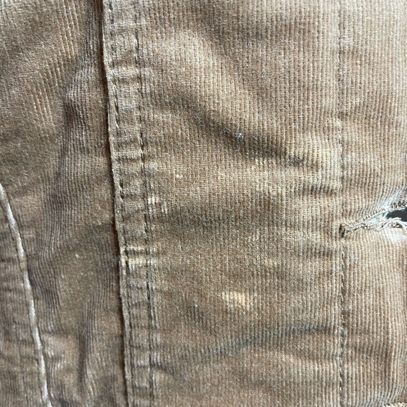 Corduroy Faux Sherpa Lined Trucker Jacket Tan Cozy Women’s Medium - Picture 6 of 9